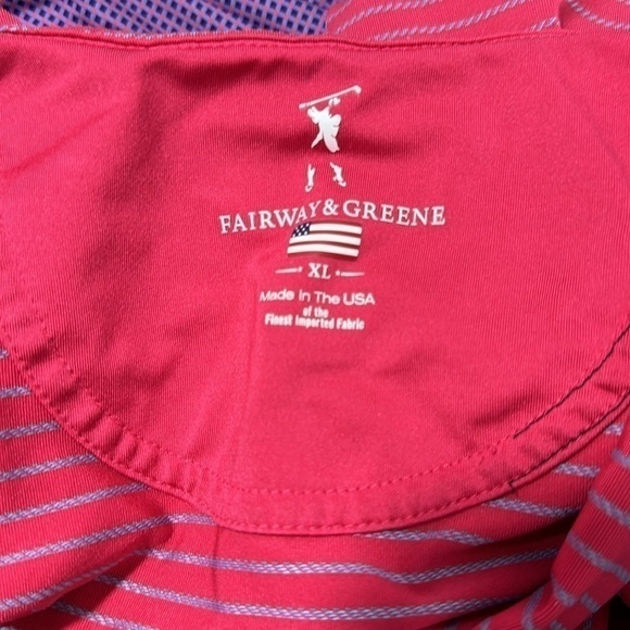Fairway & Greene Stripe Tech Polo Size XL - Picture 7 of 7